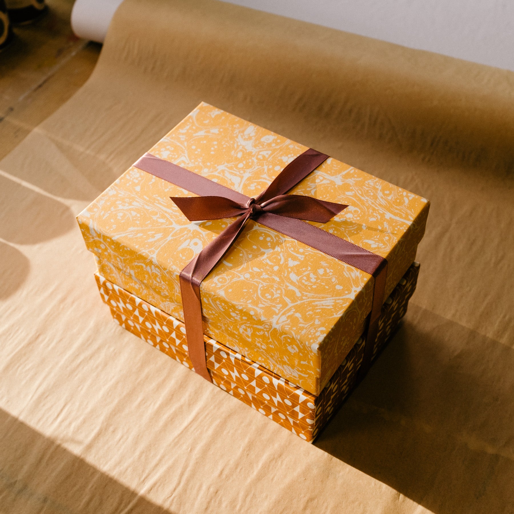 SMALL STORMONT Decorative Box<br>Orange - Esme Winter