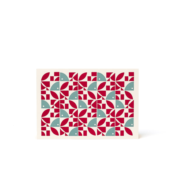 BLOOM Letterpress Card <br>Red/Green - Esme Winter